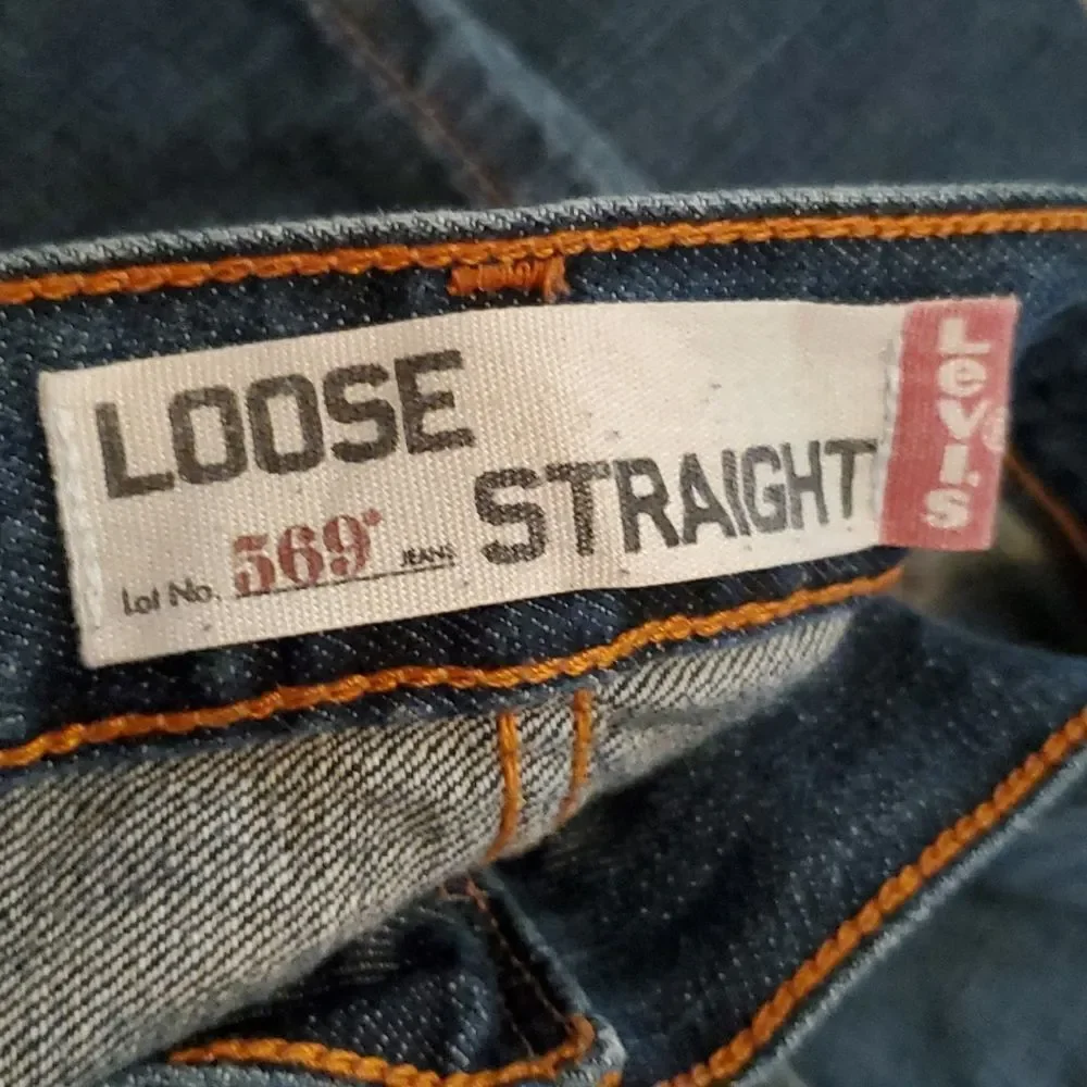 Levi's 569 Loose Straight Denim Jeans 42 x 30